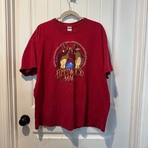 Fleetwood Mac 2018/2019 Red Graphic Concert T-Shirt Size 2X
